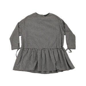 Zara Oversized Tunic Dress Women Size S Gingham Babydoll Cottagecore Cowgirl 70s